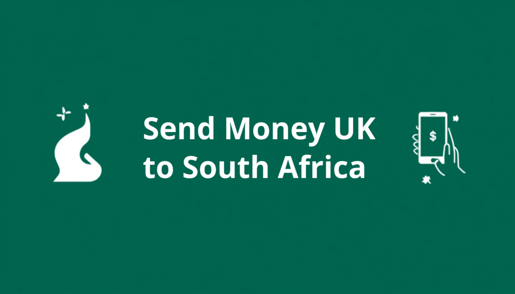Cheapest way to send money from the UK to South Africa — remittance comparison illustration