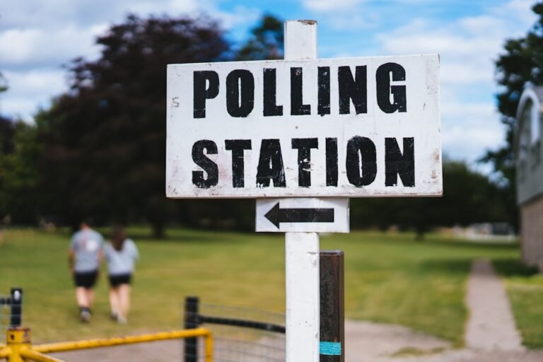 Electoral roll and your credit score - UK polling station sign cover image